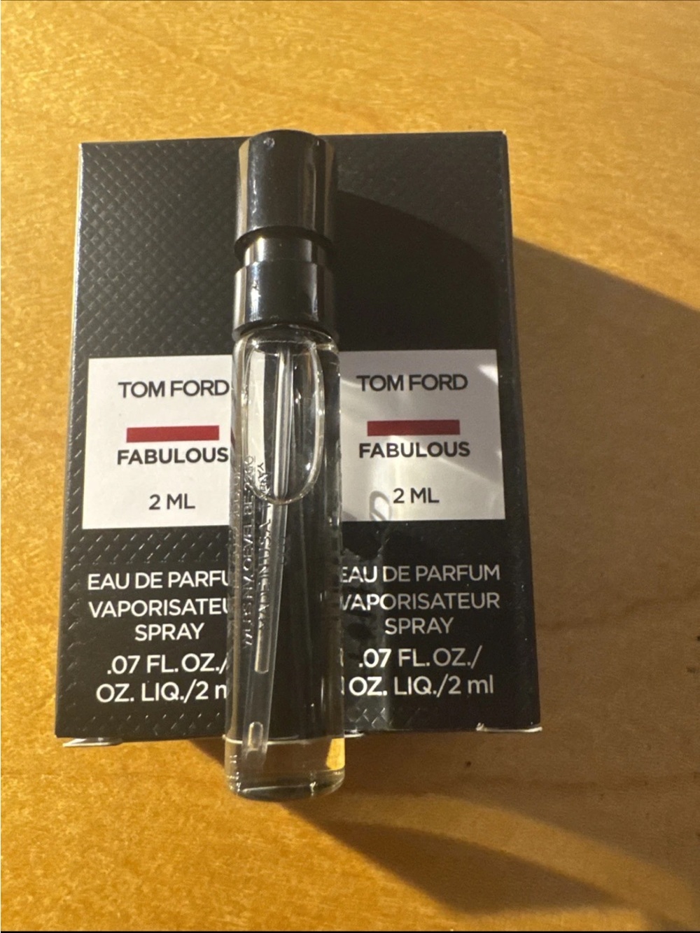 2- Tom Ford F*N Fabulous Sample Spray - Black & Clear